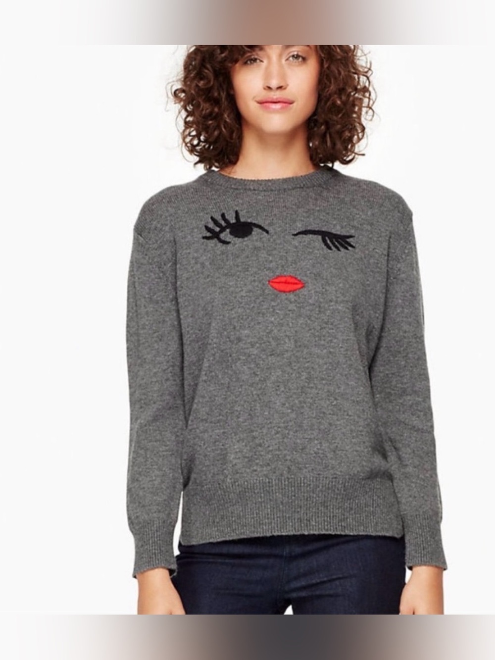 Kate Spade New York Broome Street Winking Eye Sweater